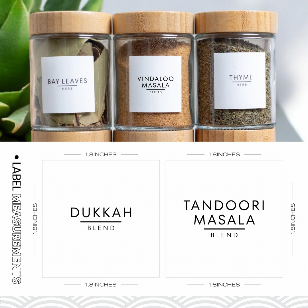 South Asian Spice Labels