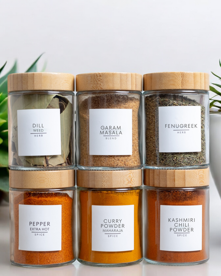 South Asian Spice Labels